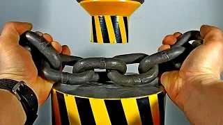 100 ton HYDRAULIC PRESS vs ANCHOR CHAIN