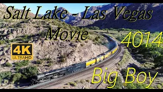 BIG BOY 4014: Salt Lake - Vegas | Short Scenic Movie [4K] (Drone Video With Sound) Oct. 2019