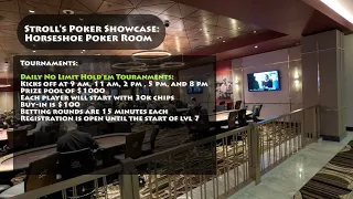 Poker Room Showcase: Horseshoe Las Vegas (as of 5/23)