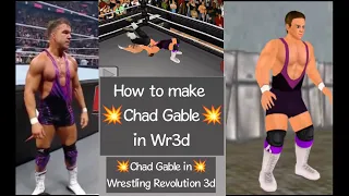 How to make Chad Gable in Wrestling Revolution 3d 🔥| How to make Chad Gable in Wr3d 🔥