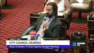 FY2023 Agency Budget Hearings; June 2, 2022