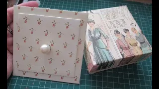 Lovely All-in-one Paper Covered Trinket bpx Tutorial - jennings644 - Teacher of All Crafts