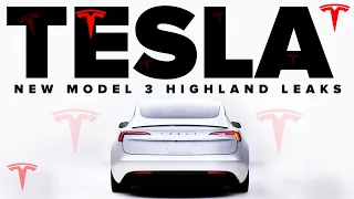 NEW Tesla Model 3 Project Highland LEAKS | We're Excited