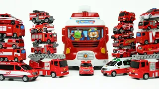 Fire truck Toys 소방차 장난감 미니카 자동차 뽀로로 변신소방본부 놀이