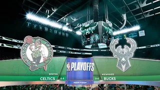 2022 NBA Playoffs Boston Celtics Vs Milwaukee Bucks Round 2 Game 3 NBA 2k22 Simulation