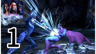 Injustice: Gods Among Us - Gameplay Walkthrough Part 1 - Battle 1-3 (iOS, Android)