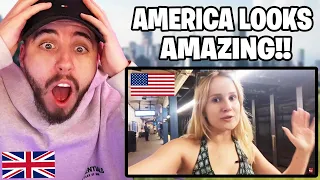 Brit Reacts to Russian's First Time in America!