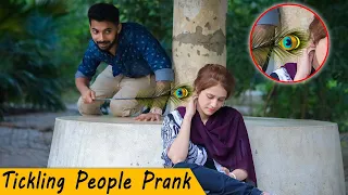 Tickling People Prank - Funny Public Prank @CrazyPrankTV