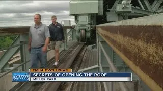 Behind-the-scenes look at opening Miller Park's roof
