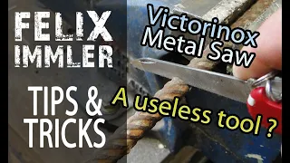 10 Uses of the Victorinox metal saw and metal file / Swiss Army Knife Tips & Tricks (33/40)