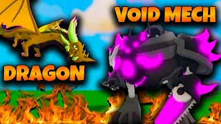 I got VOID MECH and DRAGON in Season X - Roblox Bedwars
