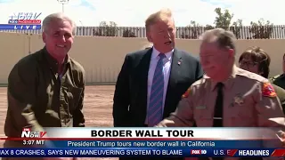 BORDER WALL: President Trump Tours New 30-Foot Tall Border Wall