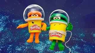 Play Doh Videos | The Doh-Dohs Bounce to Space! 🚀 Stop Motion | The Play-Doh Show