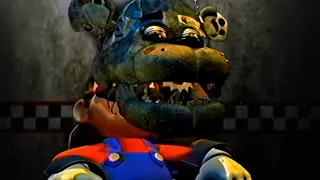 METEN A MARIO EN LA MÁQUINA DE TORTURA DE FREDDY... MUY INQUIETANTE - Mario in Animatronic Horror