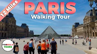 PARIS Walking Tour - 4K - With Captions!