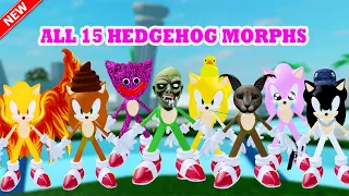 Find The Hedgehog Morphs - ALL 15 BADGES - UPDATE