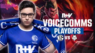 BROKEN BLADE'S FIRST PENTAKILL - R+V Voice Comms vs G2 in #LEC Playoffs