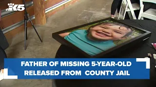 Father of missing 5-year-old Oakley Carlson released from Grays Harbor County jail