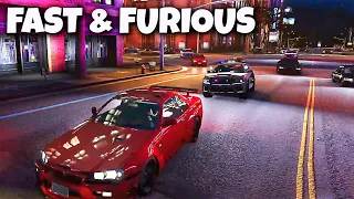 EPIC FAST & FURIOUS Vault Heist With 3 R34’s VS Every Cop!