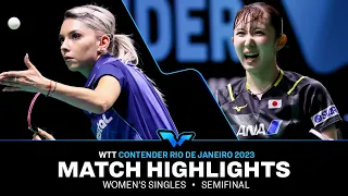 Hina Hayata vs Bernadette Szocs | WS SF | WTT Contender Rio de Janeiro 2023