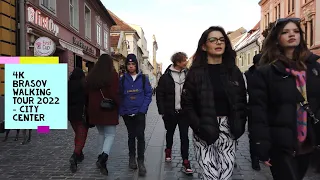 BRASOV ROMANIA WALKING TOUR 2022 4K-UHD | OLD TOWN / CITY CENTER