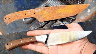 restoration of an Old Hunting Knife !?? Themost Beautiful Handle