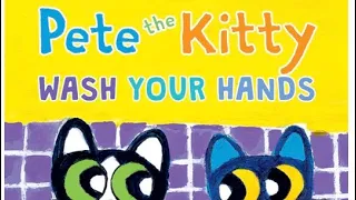 We are reading ‘Pete the Kitty Wash Your Hands’. Pete the Cat learns to wash his hands the right way