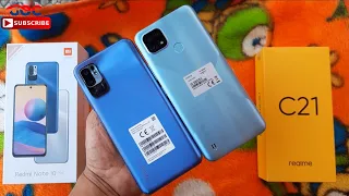 Xiaomi Redmi Note10 5G VS Realme C21 Speed Test Comparations