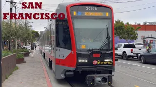 New Yorker Rides the San Francisco Muni Metro Light Rail | N Train to Ocean Beach