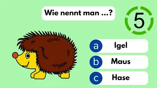 CAN YOU SCORE 10/10? | German Vocabulary Quiz | Learn German fast and easy | #challenge5