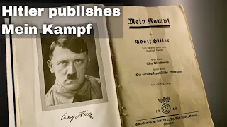 18th July 1925: Adolf Hitler publishes the first volume of his book 'Mein Kampf'