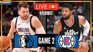 NBA LIVE! MAVERICKS vs CLIPPERS GAME 2 | 2024 NBA PLAYOFFS | April 23, 2024 | NBA 2K24