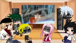 MHA and Naruto React To Dragon ball Z/Super AMV - Stay This Way || gacha life