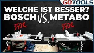 Mobil & kompakt | Der Direktvergleich Bosch GTS 635-216 vs Metabo TS 254 M | inkl. Verlosung