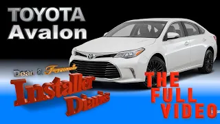 Toyota Avalon  the full car stereo system install