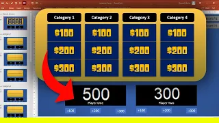 How to make Jeopardy Game in PowerPoint with ScoreBoard [Free Download PowerPoint Game Templates]