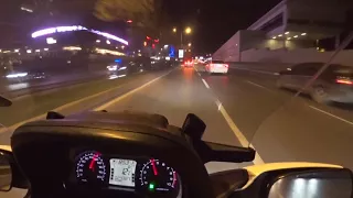 Suzuki Burgman 650 Maxiscooter Gece Sürüşü / Night Ride 2017.11.25