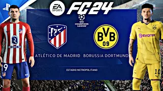 EA FC24 - Atlético Madrid vs Borussia Dortmund | PS5™ [4K60] Gameplay | UEFA Champions League  23-24