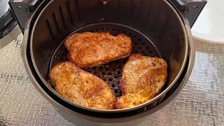 Air Fryer Pork Chops Recipe - How To Cook Boneless Pork Chops In The Air Fryer - Juicy And Tender!