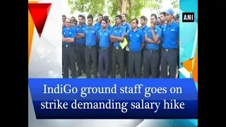 IndiGo ground staff goes on strike demanding salary hike - Uttar Pradesh News