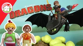 Playmobil Drachenzähmen leicht gemacht  Dragons Die Dracheneier - Familie Hauser