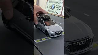 Speed ​​test Audi RS6 model car scale 1:24 #diecast #satisfying #modelcars #toycars #diecastcar