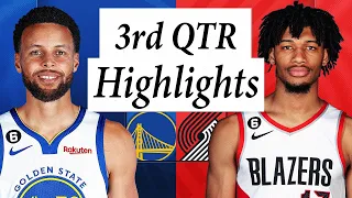 Golden State Warriors vs. Portland Trail Blazers Full Highlights 3rd QTR | 2022-2023 NBA Season