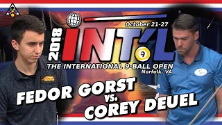 FEDOR GORST vs COREY DEUEL - 2018 International 9-Ball Open