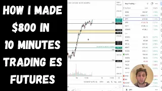 How I Made $800+ in 10 MINUTES Trading ES Futures