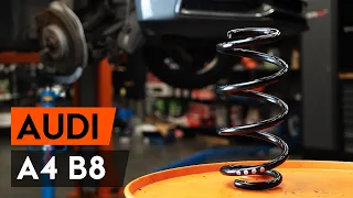 Как заменить пружину передней стойки амортизатора Audi A4 B8 Седан [ВИДЕОУРОК AUTODOC]