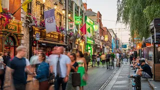 Dublin Ireland - Central city Walking Tour - 4K