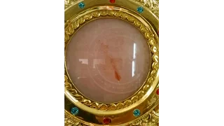 Eucharistic Miracle (Bleeding Host) on October 2, 2016, at St. Francis Girls High School, India.