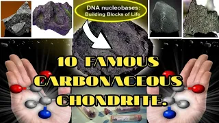 10 Rare and Famous Carbonaceous Chondrites Meteorite. #meteor #meteorite