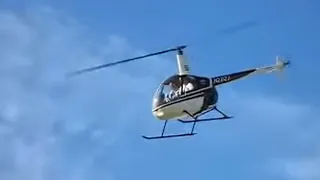 Helicopter autorotation after landing